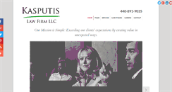 Desktop Screenshot of kasputislaw.com